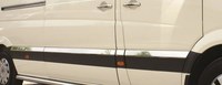 Молдинги дверей среднняя база  (нерж.) 10 шт  VW CRAFTER 2012 >